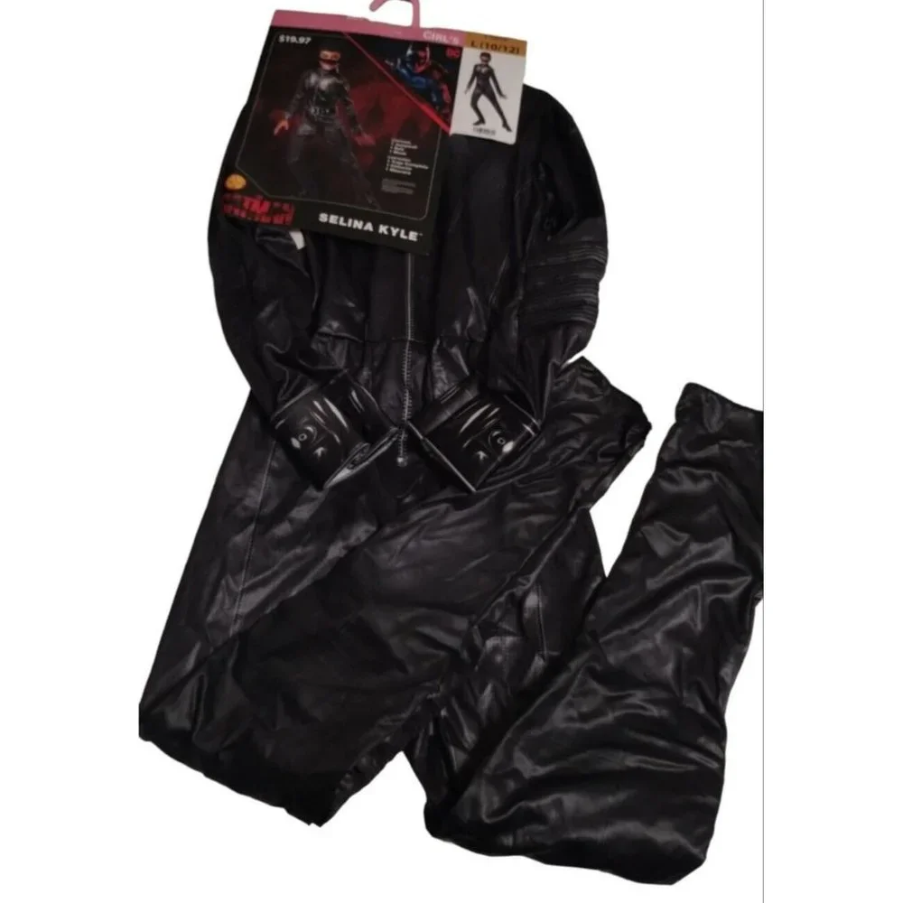 DC The Batman Selina Kyle 3 Piece Girls Costume Size Large 10 12 Rubies Netflix